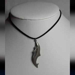 Anna Molin Pewter Whale Necklace